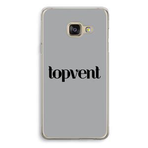CaseCompany Topvent Grijs Zwart: Samsung A3 (2017) Transparant Hoesje