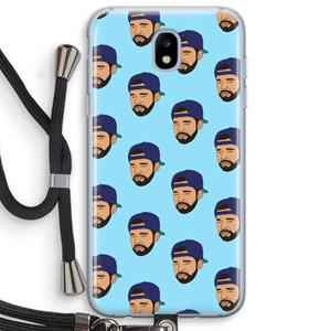 CaseCompany Drake Away: Samsung Galaxy J5 (2017) Transparant Hoesje met koord