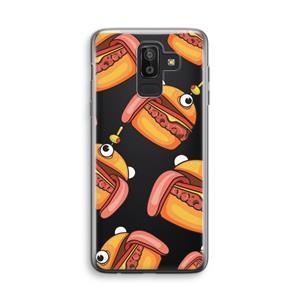 CaseCompany Hamburger: Samsung Galaxy J8 (2018) Transparant Hoesje