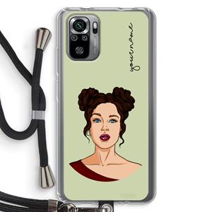 CaseCompany Pop-Art Creator: Xiaomi Redmi Note 10S Transparant Hoesje met koord