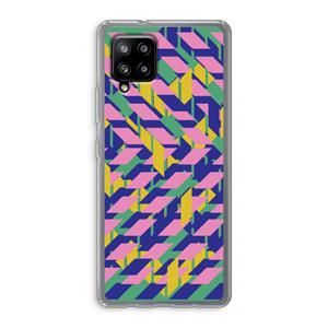 CaseCompany Skew Blush 1: Samsung Galaxy A42 5G Transparant Hoesje
