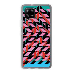 CaseCompany Skew Blush 2: Samsung Galaxy A42 5G Transparant Hoesje