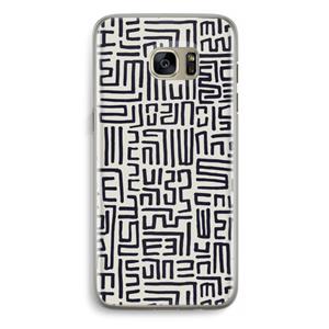 CaseCompany Moroccan Print: Samsung Galaxy S7 Edge Transparant Hoesje