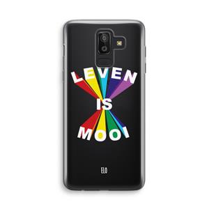 CaseCompany Het Leven Is Mooi: Samsung Galaxy J8 (2018) Transparant Hoesje