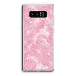 CaseCompany Abstract Painting Pink: Samsung Galaxy Note 8 Transparant Hoesje