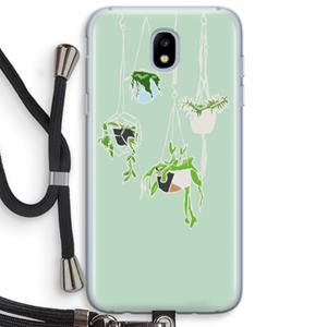 CaseCompany Hang In There: Samsung Galaxy J5 (2017) Transparant Hoesje met koord