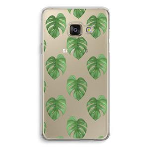 CaseCompany Monstera leaves: Samsung A3 (2017) Transparant Hoesje