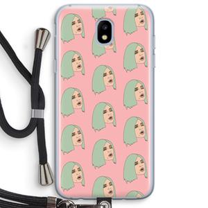 CaseCompany King Kylie: Samsung Galaxy J5 (2017) Transparant Hoesje met koord
