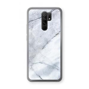 CaseCompany Witte marmer: Xiaomi Redmi 9 Transparant Hoesje