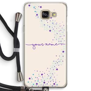 CaseCompany Sterren: Samsung Galaxy A5 (2016) Transparant Hoesje met koord
