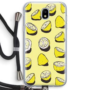 CaseCompany When Life Gives You Lemons...: Samsung Galaxy J5 (2017) Transparant Hoesje met koord