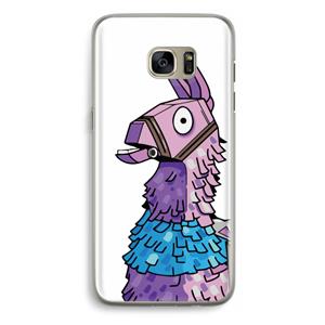 CaseCompany Lama: Samsung Galaxy S7 Edge Transparant Hoesje