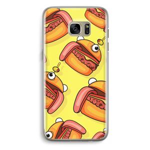 CaseCompany Hamburger: Samsung Galaxy S7 Edge Transparant Hoesje