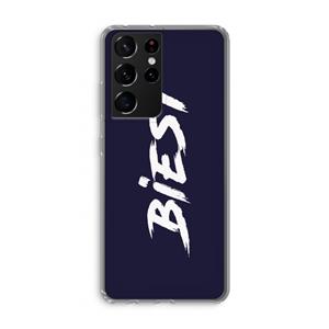 CaseCompany Biest: Samsung Galaxy S21 Ultra Transparant Hoesje