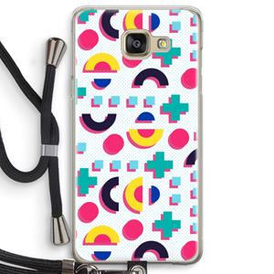CaseCompany 8-bit N°2: Samsung Galaxy A5 (2016) Transparant Hoesje met koord
