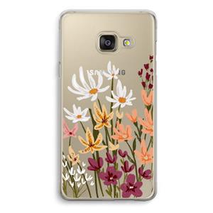 CaseCompany Painted wildflowers: Samsung A3 (2017) Transparant Hoesje