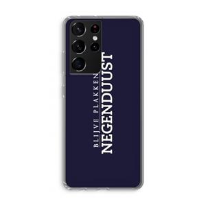 CaseCompany Blijve plakken in Negenduust: Samsung Galaxy S21 Ultra Transparant Hoesje