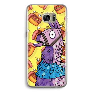 CaseCompany Loot Burger: Samsung Galaxy S7 Edge Transparant Hoesje