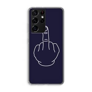 CaseCompany F**k U: Samsung Galaxy S21 Ultra Transparant Hoesje