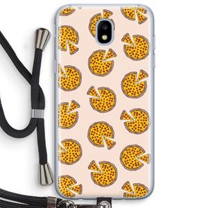 CaseCompany You Had Me At Pizza: Samsung Galaxy J5 (2017) Transparant Hoesje met koord