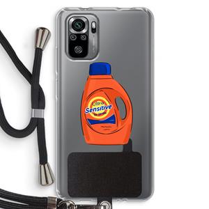 CaseCompany Ultra Sensitive: Xiaomi Redmi Note 10S Transparant Hoesje met koord