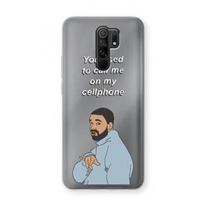 CaseCompany Hotline bling: Xiaomi Redmi 9 Transparant Hoesje