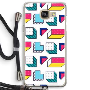 CaseCompany 8-bit N°7: Samsung Galaxy A5 (2016) Transparant Hoesje met koord