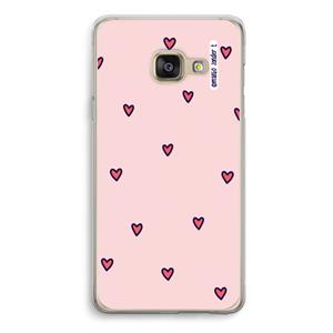 CaseCompany Hartjes: Samsung A3 (2017) Transparant Hoesje