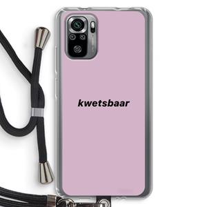 CaseCompany kwetsbaar: Xiaomi Redmi Note 10S Transparant Hoesje met koord