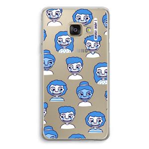 CaseCompany Gezichtjes: Samsung A3 (2017) Transparant Hoesje