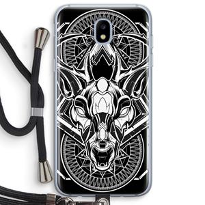 CaseCompany Oh Deer: Samsung Galaxy J5 (2017) Transparant Hoesje met koord