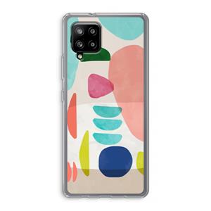 CaseCompany Bold Rounded Shapes: Samsung Galaxy A42 5G Transparant Hoesje