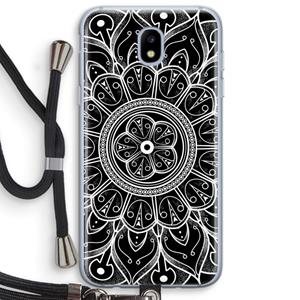 CaseCompany Roses Are Red: Samsung Galaxy J5 (2017) Transparant Hoesje met koord