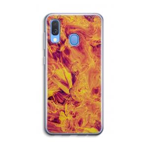 CaseCompany Eternal Fire: Samsung Galaxy A40 Transparant Hoesje