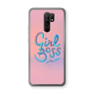 CaseCompany Girl boss: Xiaomi Redmi 9 Transparant Hoesje