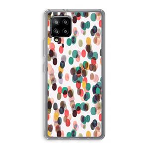 CaseCompany Tropical Dots: Samsung Galaxy A42 5G Transparant Hoesje
