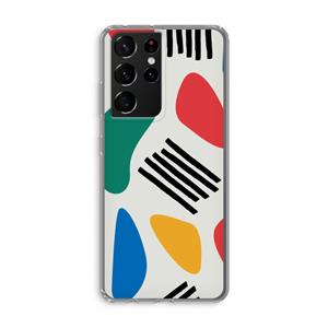 CaseCompany Illustratieve pop 1: Samsung Galaxy S21 Ultra Transparant Hoesje