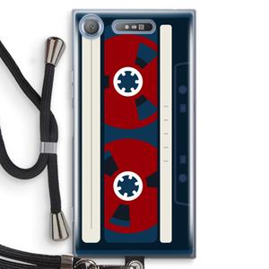 CaseCompany Here's your tape: Sony Xperia XZ1 Transparant Hoesje met koord