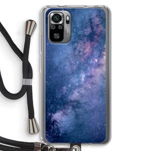 CaseCompany Nebula: Xiaomi Redmi Note 10S Transparant Hoesje met koord