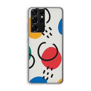CaseCompany Illustratieve pop 3: Samsung Galaxy S21 Ultra Transparant Hoesje