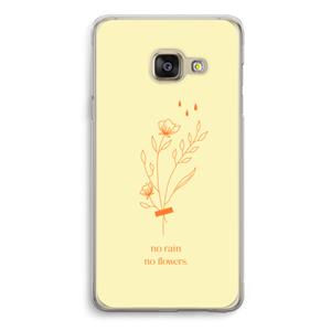 CaseCompany No rain no flowers: Samsung A3 (2017) Transparant Hoesje