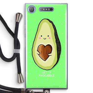 CaseCompany Avocuddle: Sony Xperia XZ1 Transparant Hoesje met koord