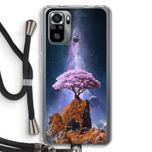 CaseCompany Ambition: Xiaomi Redmi Note 10S Transparant Hoesje met koord