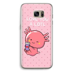 CaseCompany Love You A Lotl: Samsung Galaxy S7 Edge Transparant Hoesje