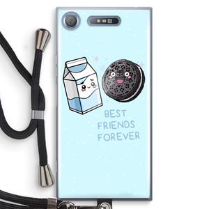 CaseCompany Best Friend Forever: Sony Xperia XZ1 Transparant Hoesje met koord