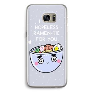 CaseCompany I'm A Hopeless Ramen-Tic For You: Samsung Galaxy S7 Edge Transparant Hoesje