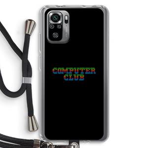 CaseCompany Retro: Xiaomi Redmi Note 10S Transparant Hoesje met koord