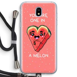 CaseCompany One In A Melon: Samsung Galaxy J5 (2017) Transparant Hoesje met koord