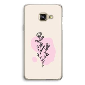 CaseCompany Roses are red: Samsung A3 (2017) Transparant Hoesje