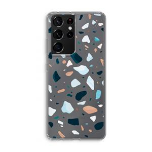CaseCompany Terrazzo N°13: Samsung Galaxy S21 Ultra Transparant Hoesje